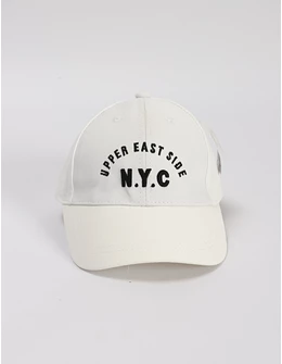 Sapca baietei NY, East Side, alb