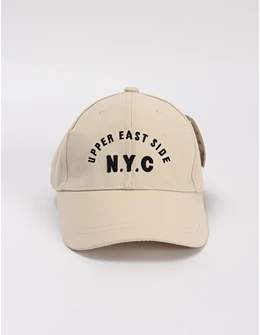 Sapca baietei NY, East Side, ecru