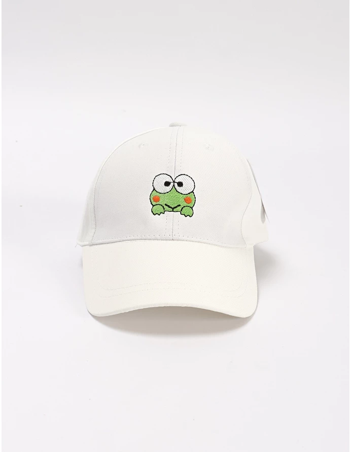 Sapca copii, Broscuta, alb picture - 2