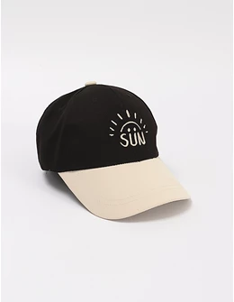 Sapca copii, Sun, negru-ecru