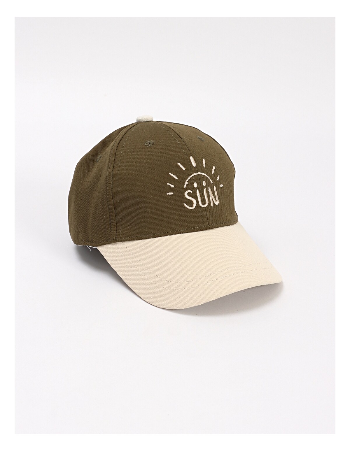 Sapca copii, Sun, verde-ecru