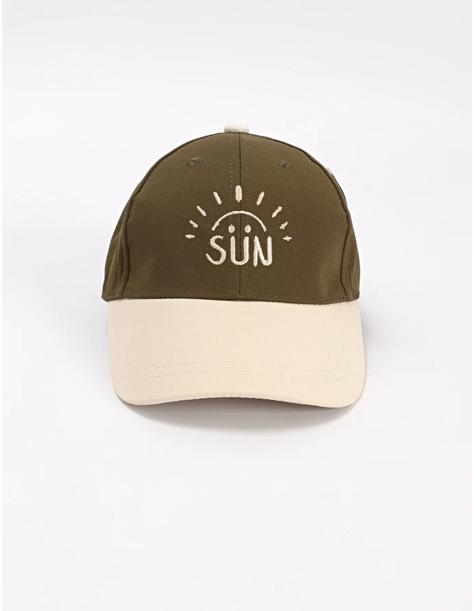 Sapca copii, Sun, verde-ecru picture - 2