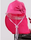 Sapca cu protectie la ceafa, Fundita, ciclam picture - 3