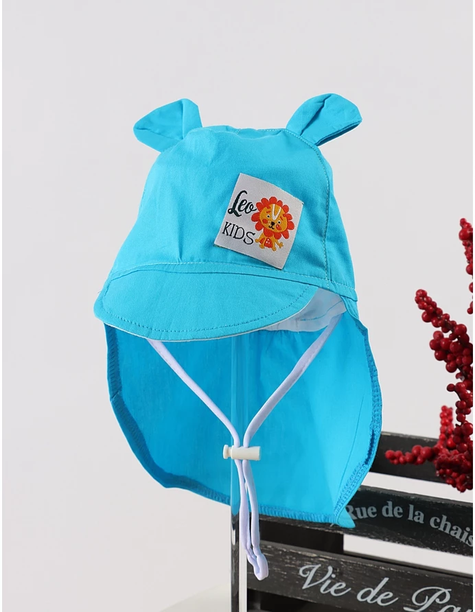 Sapca cu protectie la ceafa, Lion, turcoaz picture - 3