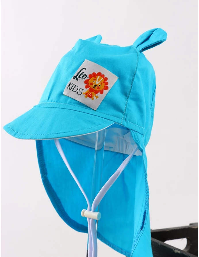 Sapca cu protectie la ceafa, Lion, turcoaz picture - 2