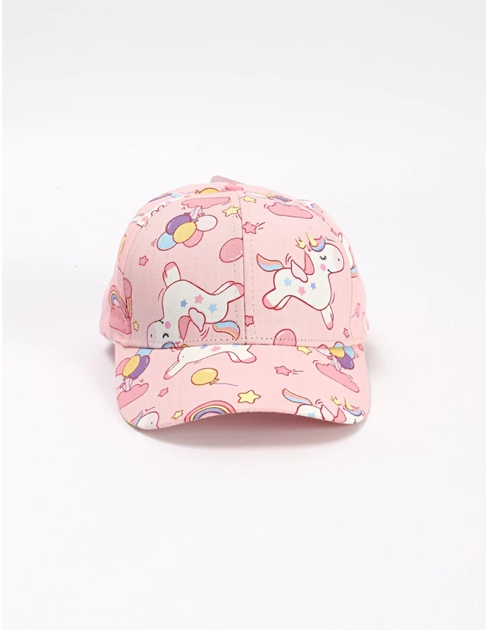Sapca fetite Unicorn si Baloane, roz picture - 2