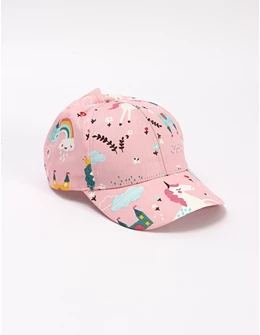Sapca fetite Unicorn si Castel, roz