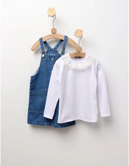 Sarafan blug + buza Maria, albastru