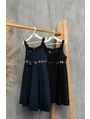 Sarafan premium Go to School model cu bleumarin picture - 1