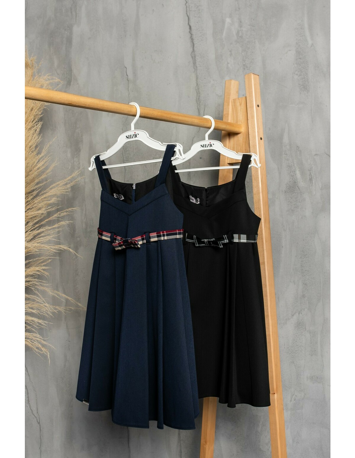 Sarafan premium Go to School model cu bleumarin