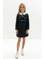 Sarafan premium Go to School model cu bleumarin picture - 2
