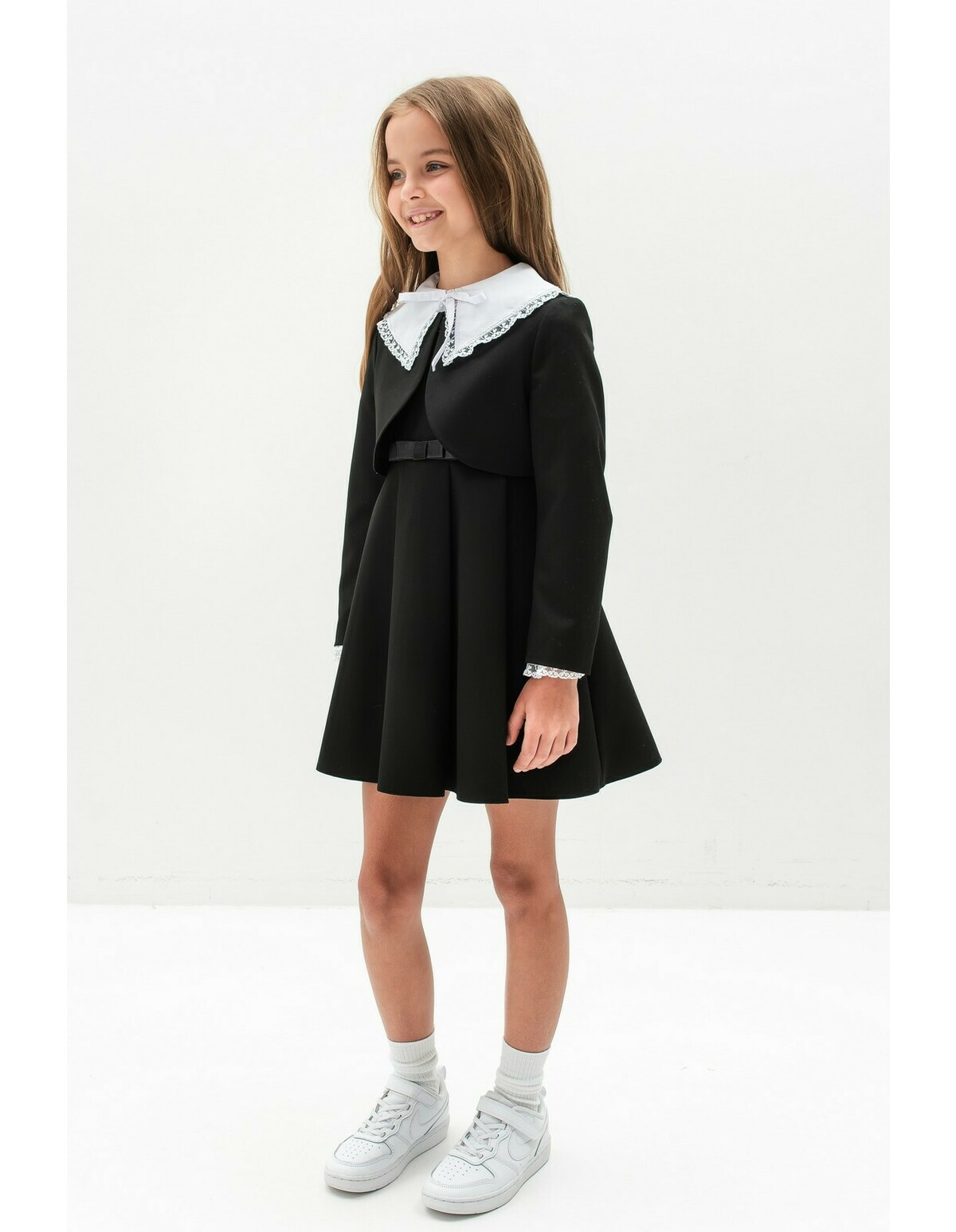 Sarafan premium I love School model cu negru