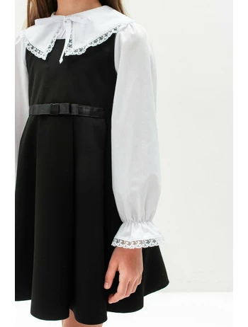 Sarafan premium I love School model cu negru picture - 6
