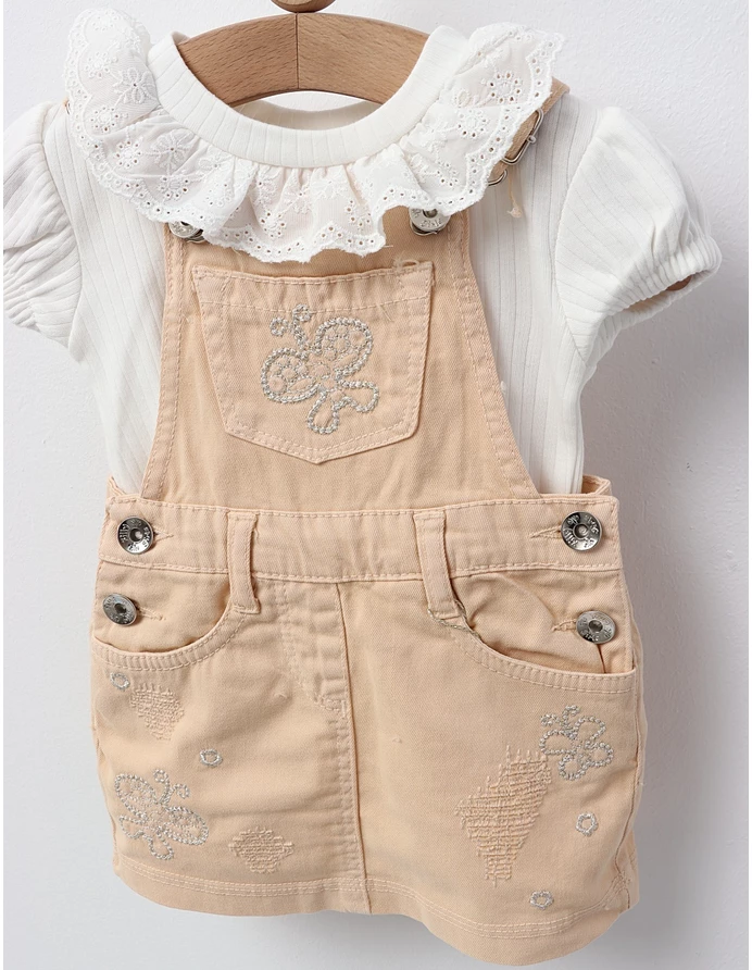 Sarafan si tricou Raisa crem picture - 3