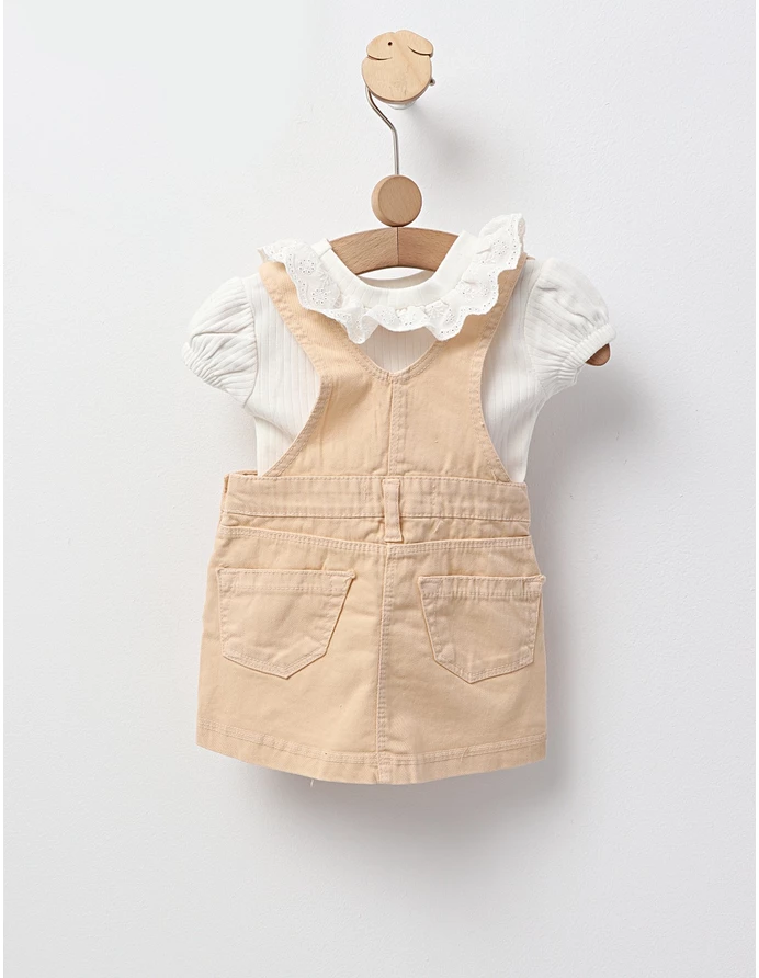 Sarafan si tricou Raisa crem picture - 4