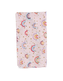 Scutec finet imprimat Curcubeie, cu roz