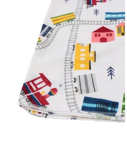 Scutec finet imprimat Railroad multicolor