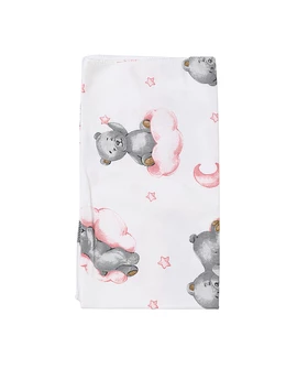 Scutec finet imprimat ursul pe norisori roz