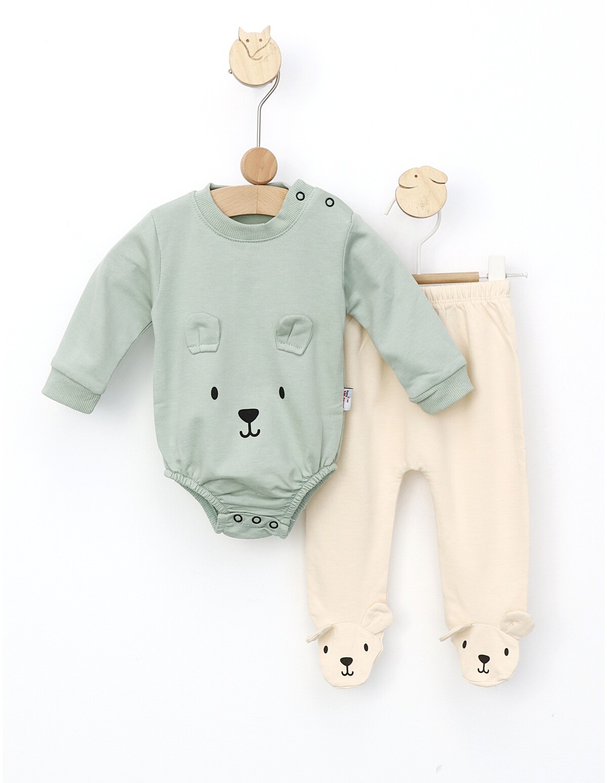 Set 2 piese Berry The Rabbit verde