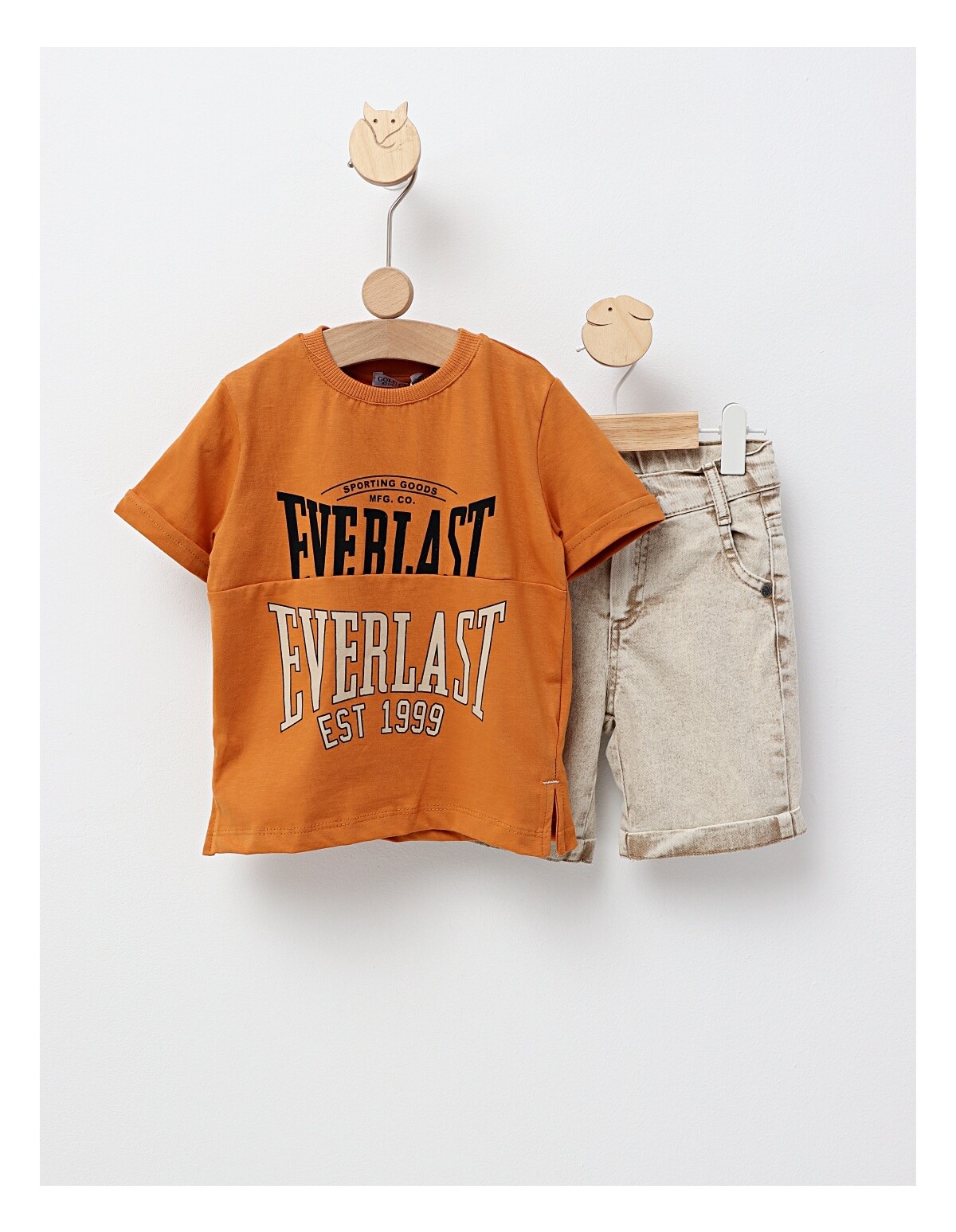 Set 2 piese EVERLAST caramiziu