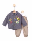 Set 2 piese Gabriel ursulet model gri 1