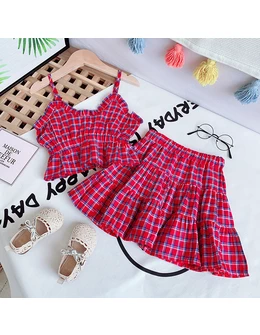 Set 2 piese Girl Go On Vacantion rosu 1