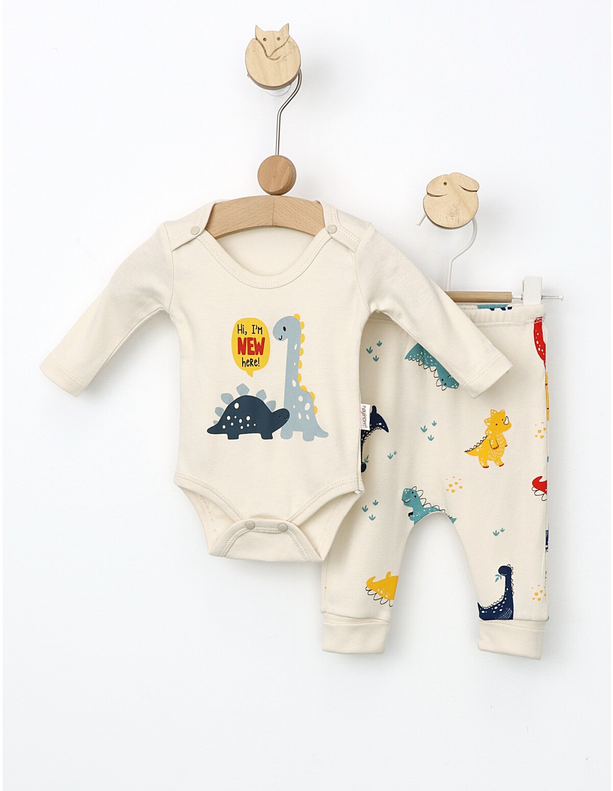 Set 2 piese Hy, I\'m New Here! crem