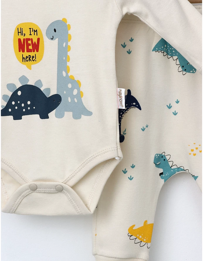 Set 2 piese Hy, I\'m New Here! crem picture - 2