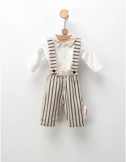 Set 2 piese Matei, alb-crem