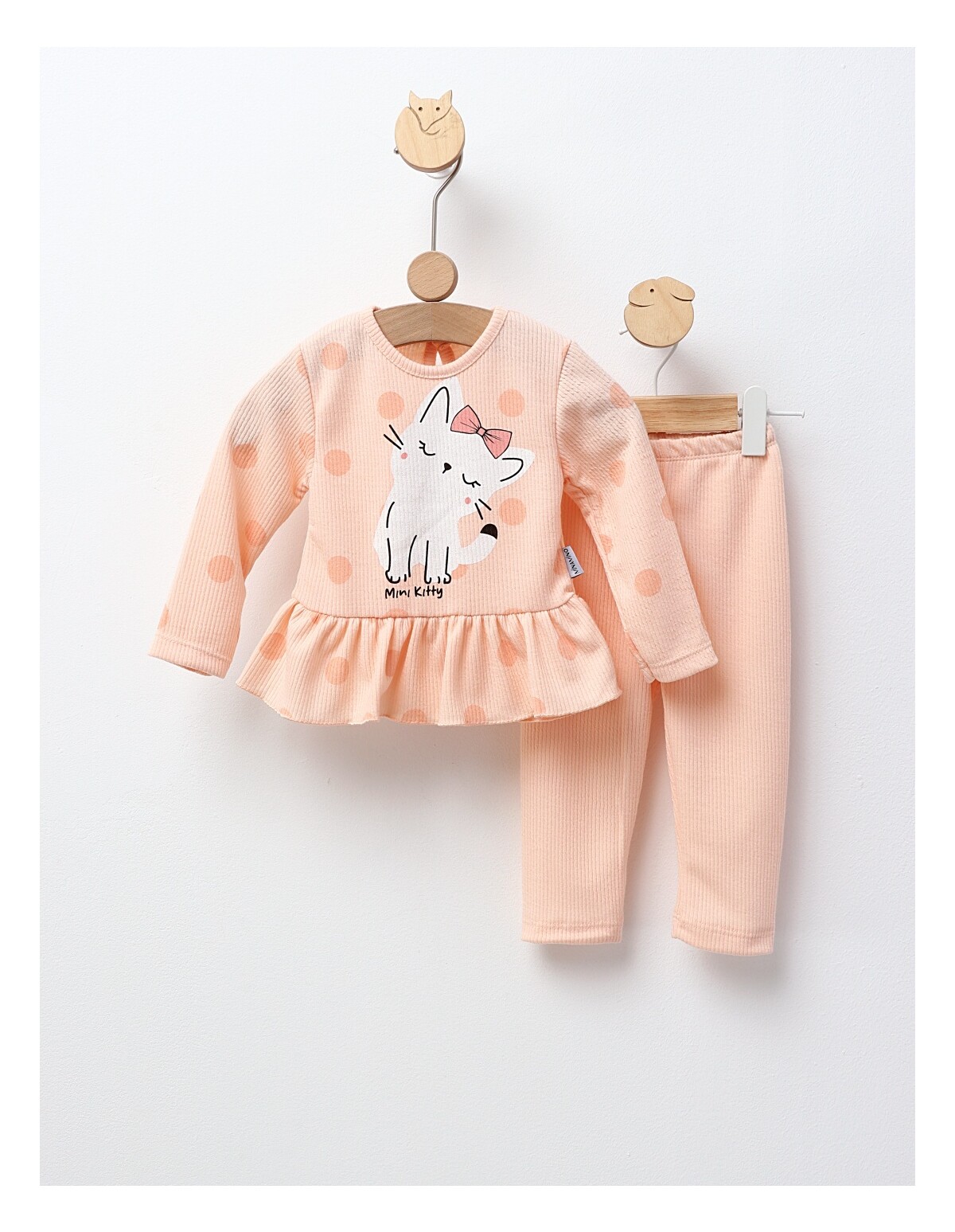 Set 2 piese mini Kitty corai