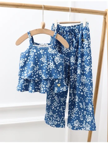 Set 2 piese Rose Kiz flowers albastru picture - 3