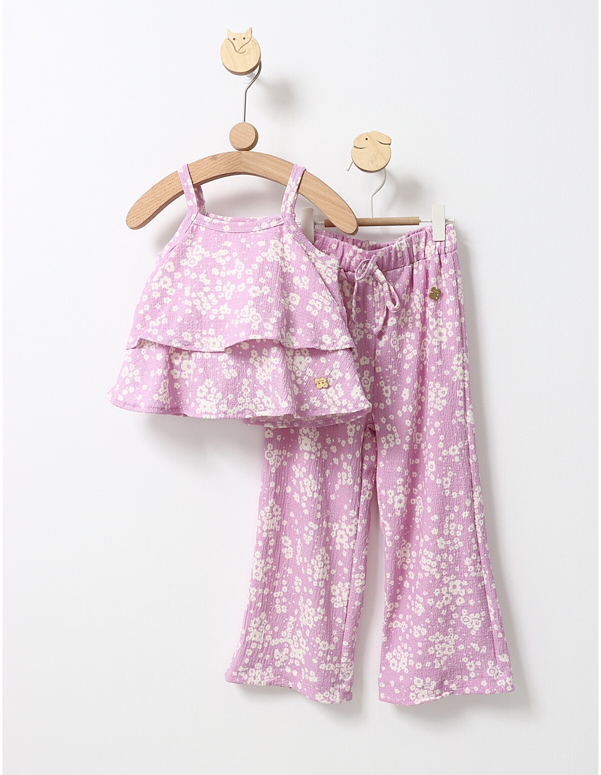 Set 2 piese Rose Kiz flowers mov