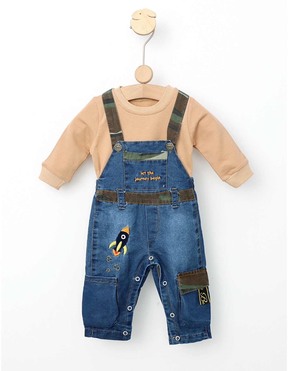 Set 2 piese Salopeta+Bluza Racheta