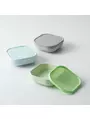 Set 3 boluri pentru hrana bebelusi Miniware Snack Bowl, 100% din materiale naturale biodegradabile, Aqua+Grey+Keylime 4