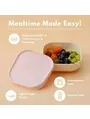 Set 3 boluri pentru hrana bebelusi Miniware Snack Bowl, 100% din materiale naturale biodegradabile, Aqua+Grey+Keylime 5