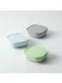 Set 3 boluri pentru hrana bebelusi Miniware Snack Bowl, 100% din materiale naturale biodegradabile, Aqua+Grey+Keylime 6