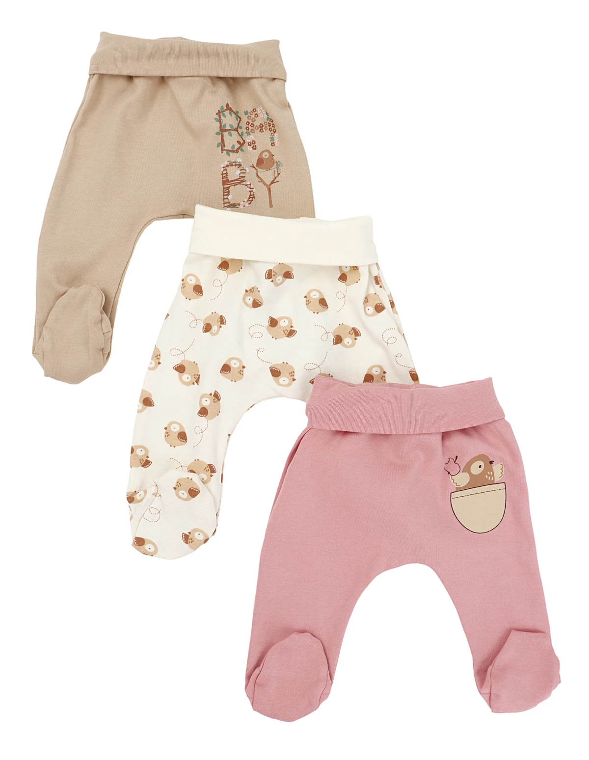 Set 3 pantaloni Puisorul multicolor