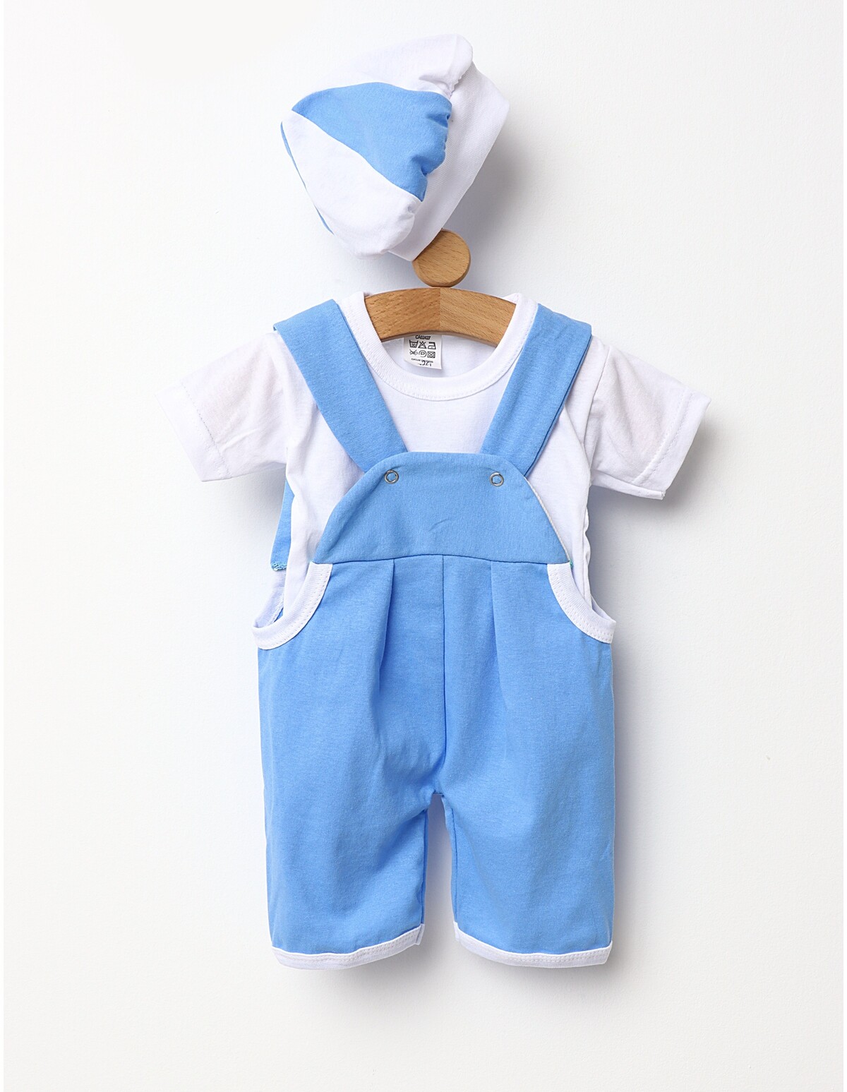 Set 3 piese bebelusi model alb-blue
