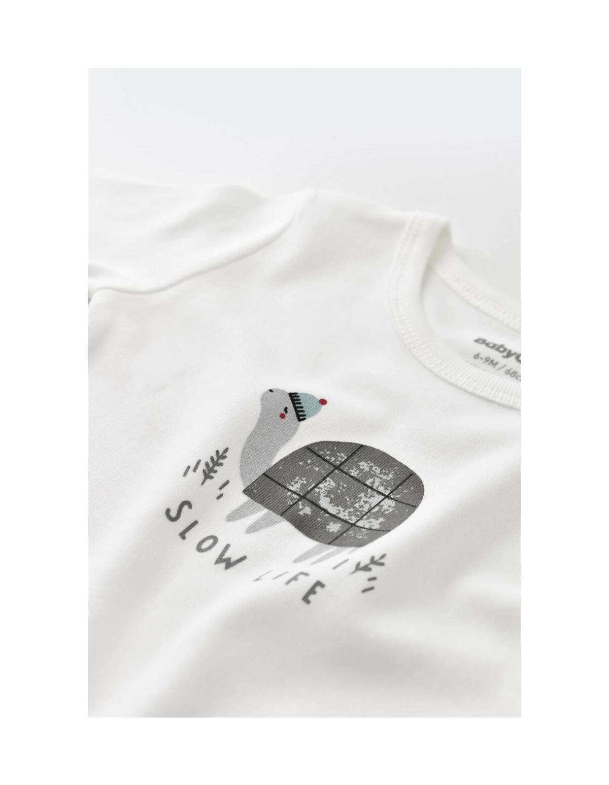 Set 3 piese Broscuta cu body, pantalonasi si vestuta din 80%bumbac organic si 20% poliester - Antracit, Baby Cosy