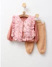 Set 3 piese, cu vesta Bouquet, cu roz-prafuit picture - 1