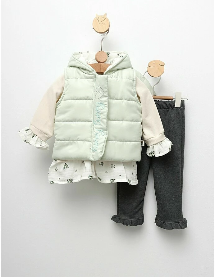 Set 3 piese cu Vesta, Bunny, verde picture - 3