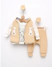 Set 3 piese cu Vesta Gofrat Nature crem picture - 1