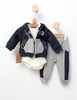 Set 3 piese Dino Zone model cu bleumarin