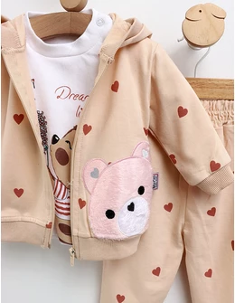 Set 3 piese, Dream Big Lillte One, crem