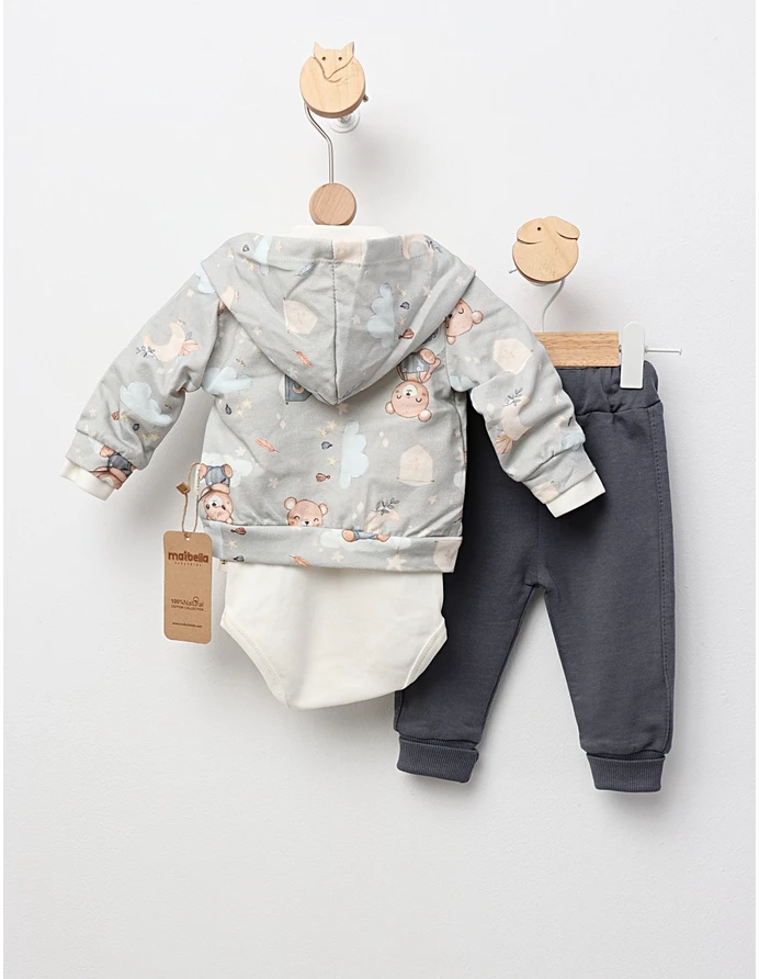 Set 3 piese Dream Little Bear, gri picture - 4
