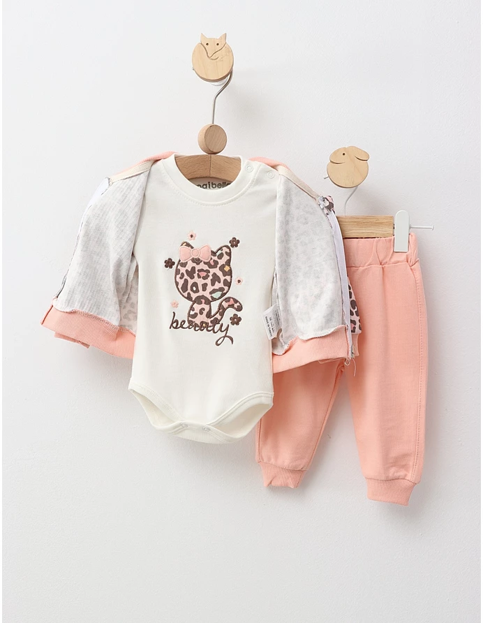 Set 3 piese, Fetita Leopard, model roz picture - 3