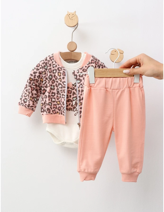Set 3 piese, Fetita Leopard, model roz picture - 4