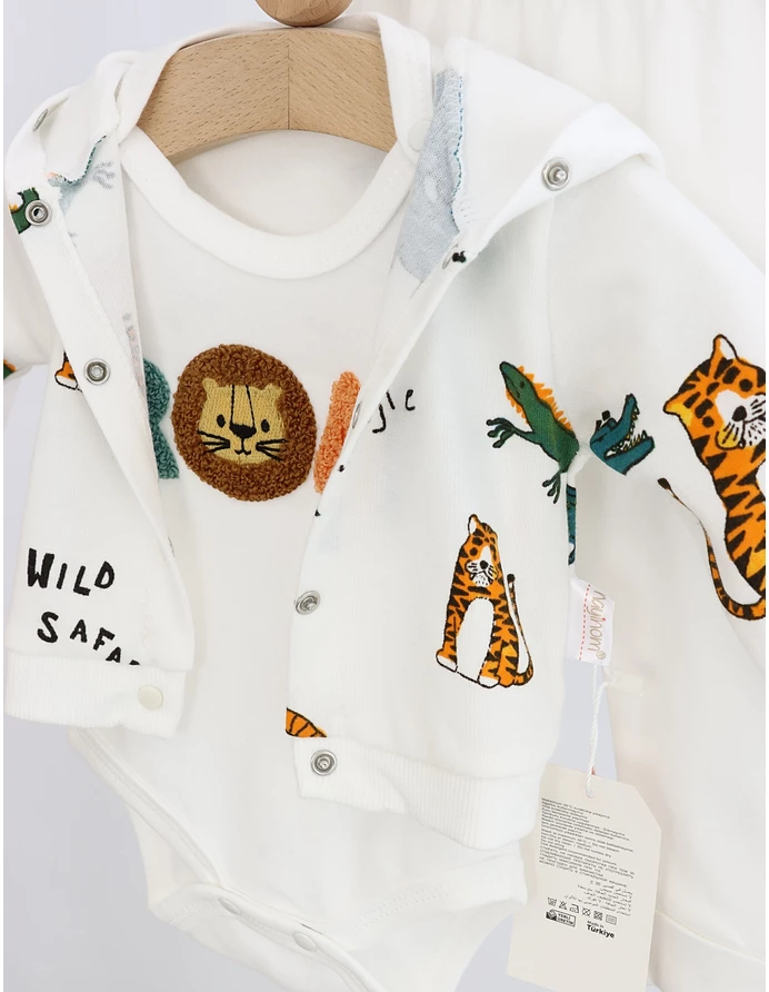 Set 3 piese Jungle Roar model alb picture - 9