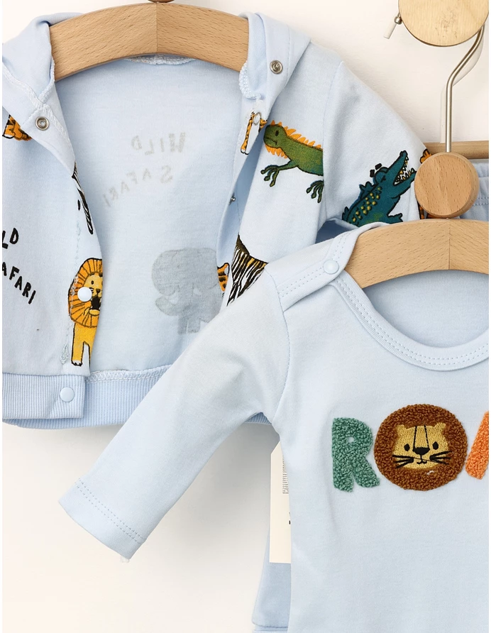 Set 3 piese Jungle Roar model blue picture - 5