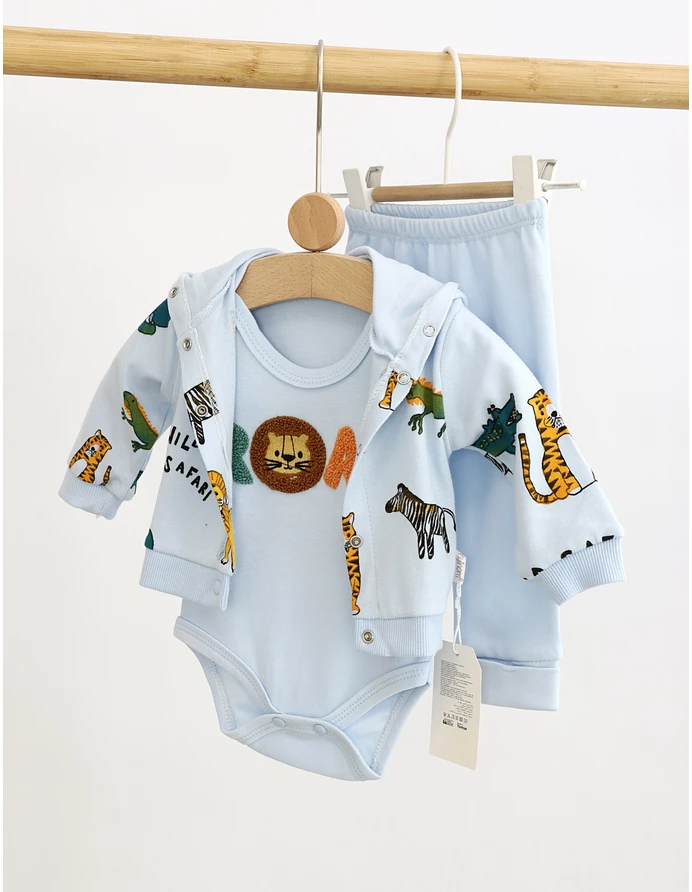Set 3 piese Jungle Roar model blue picture - 7